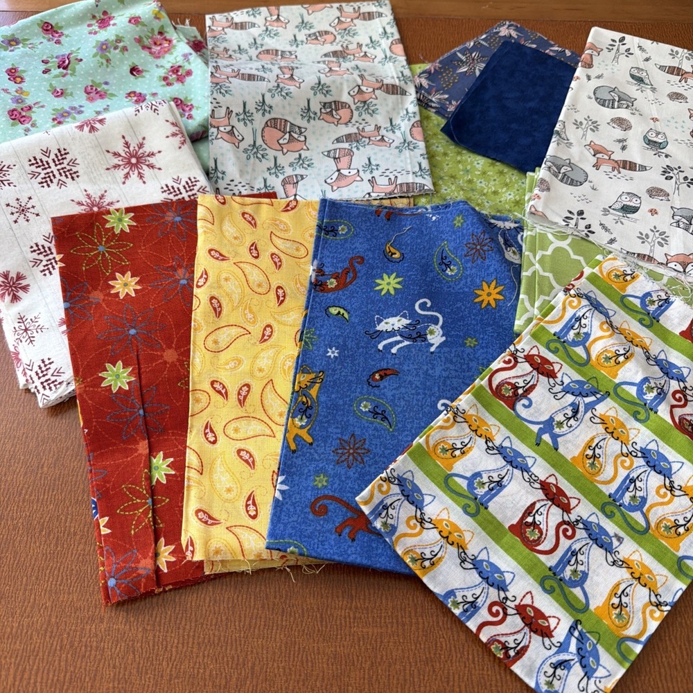 Fabric Squares & Remnants Mixed Lot
